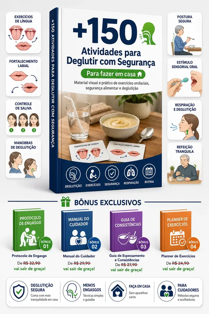 Material digital +150 atividades para deglutição segura